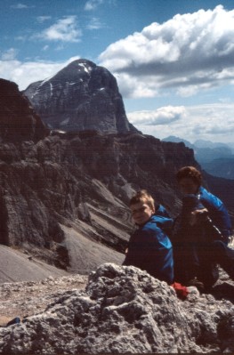 Blick vom Gipfel des Hexenstein zur Tofana (15.07.1981)