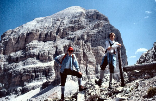 Blick vom Col dei Bos zur Tofana I (02.08.1988)