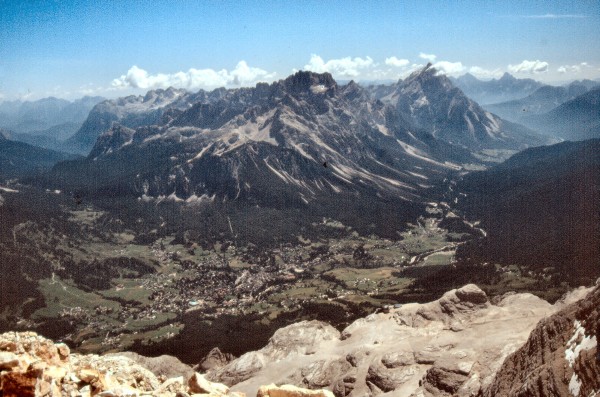 Blick von der Tofana III zur Sorapis (21.08.1989)