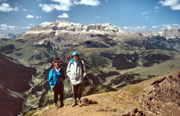 Blick vom Col di Lana in die Sella (19.07.1992)