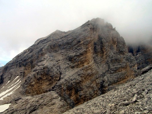 Abstieg vom anschließenden Grat in die Forcella Grande (19.07.2010)