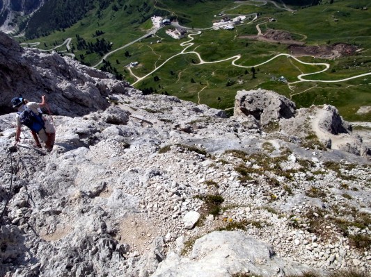 Abstieg über Schrofen ... (10.07.2011)