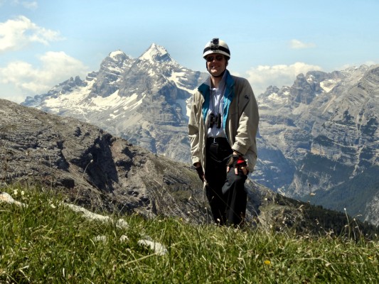 Am Lerosa-Gipfel mit Blick zu den Tofanen (12.07.2013)