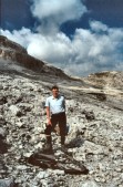 ... auf der Lagazuoi-Alpe gefundenen Kriegsrades (24.08.1989)