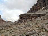 Sehr große Stellungsreste auf der Lagazuoi-Alpe (09.08.2014)
