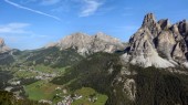 Blick vom Col Alto auf Sass Songher, Kolfuschg und zum Grödner Joch (24.07.2016)