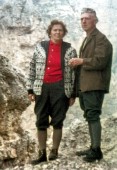 Mein Heitmann-Ur-Großvater mit seiner Lebensgefährtin in den Dolomiten