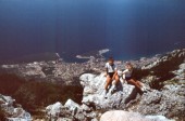 Blick vom Biokovo auf Makarska (05.07.1982)