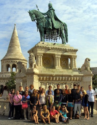 Gruppenfoto vor dem Stephans-Denkmal (10.09.2009)