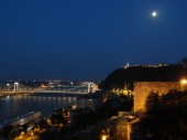 Budapest: Blick auf Elisabethbrücke und Gellertberg (01.07.2012)