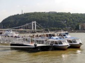 Budapest: Gellertberg vom Donauufer aus (02.07.2012)
