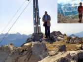 Am Gipfel des Sass Songher (23.07.2009) - rechts oben 1983