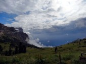 Wieder einmal dunkle Wolken am Falzarego-Pass ... (15.07.2012)