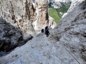 Steil bergab durchs Setus-Tal zum Grödner Joch (17.07.2012)