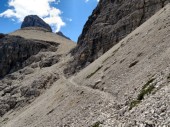 Das ist die Kehrseite der Dolomiten: Schutt, mehr Schutt und noch mehr Schutt! (18.07.2012)