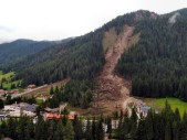 Spuren des Erdrutsches in Corvara Ende April 2014 (27.07.2014)